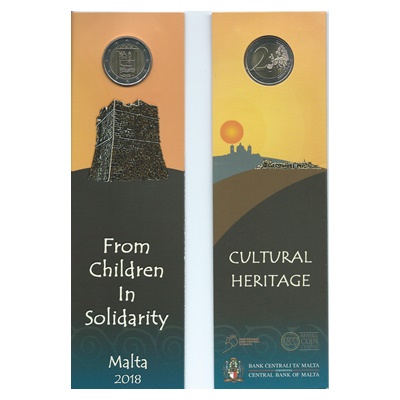 2018 €2 Coin - From Children in Solidarity - CULTURAL HERITAGE